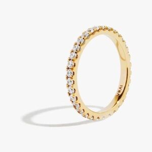 Infinity Band 0.02ct Yellow Gold size 7 - 18K Yellow Gold / 7